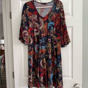 Sami & Jo Multicolor Paisley Dress